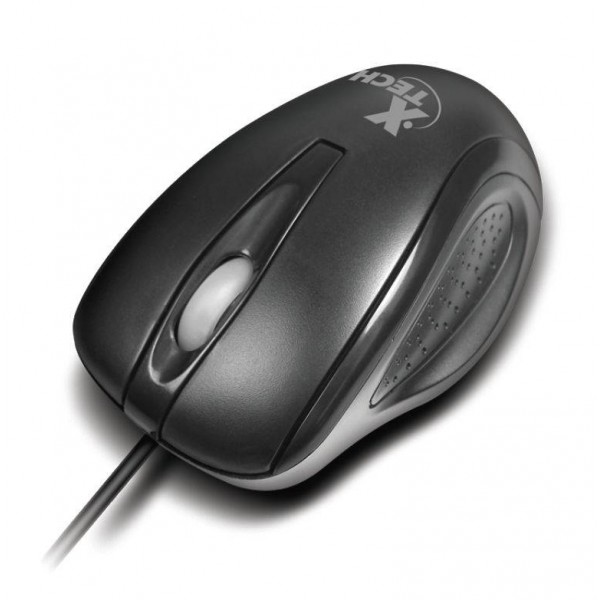 Mouse Usb Optico 1000Dpi Ambidextro Negro (XTM-175)