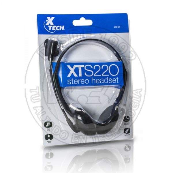 Xts220 Binaurale Diadema Negro Auricular Con Microfono (XTS-220)
