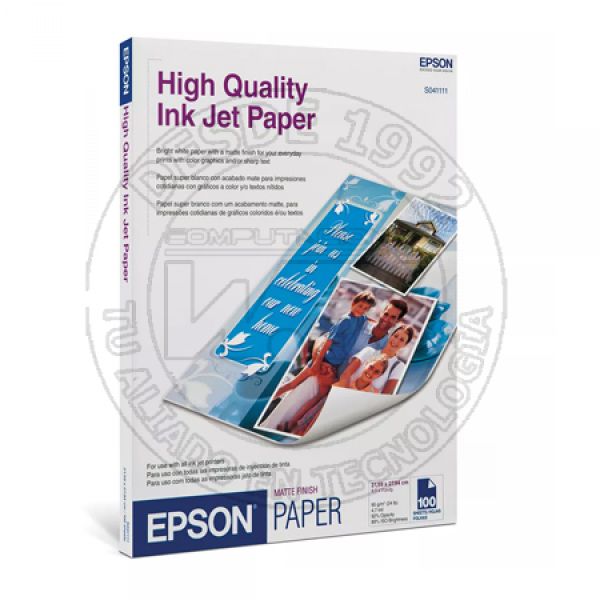 Papel Para Impresora High Quality Inkjet Paper 100S (S041111)