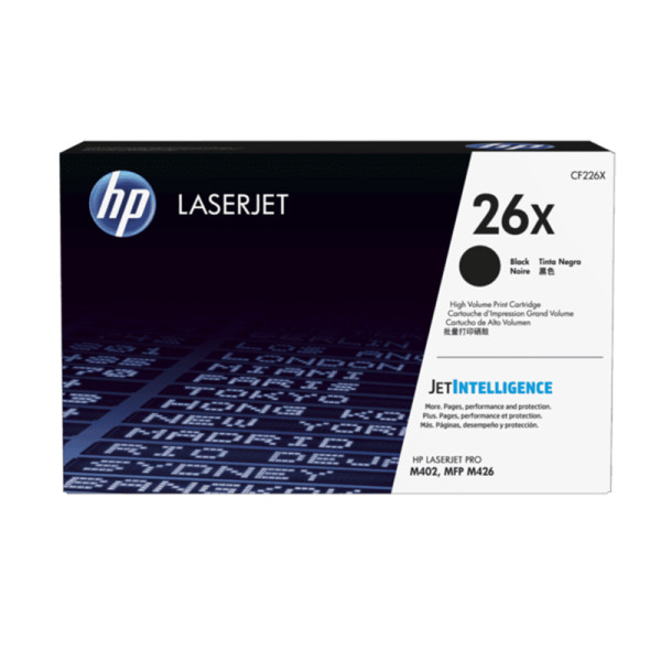 Tóner HP LaserJet Original  26X Negro Alto Rendimiento (CF226X)