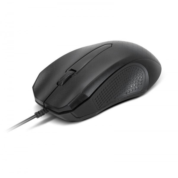 Mouse Usb Optico 1000Dpi Ambidextro Negro