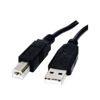 Cable USB 1.8M, USB 2.0 1.8M USB A USB B Macho Macho Negro