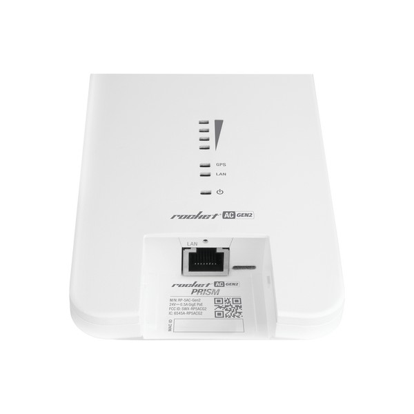 Estacion Base Ubiquiti Rp 5Ac Gen2 Energia Sobre Ethernet (Poe) Blanco Pun (RP-5AC-GEN2)