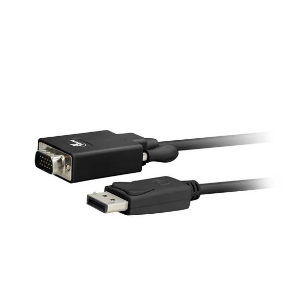 Adaptador de Cable de Vga Xtc342 1.8m Displayport Vga (Dsub) Negro  (XTC-342)