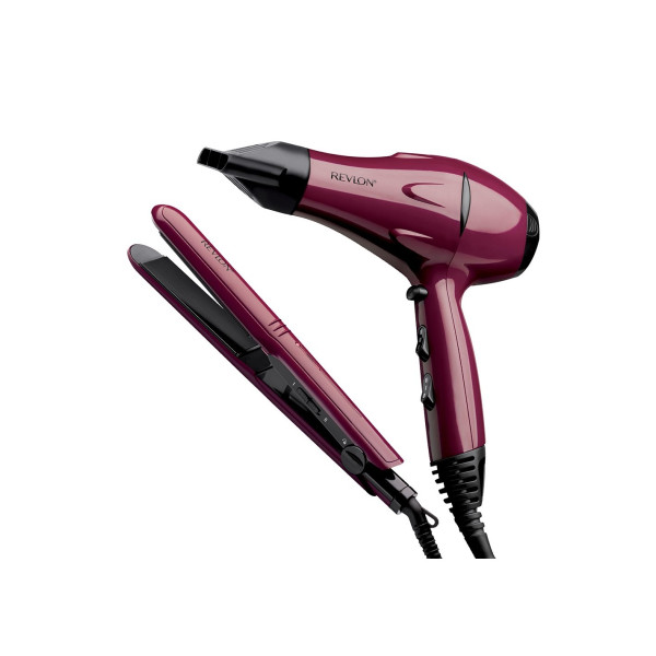 COMBO SECADOR Y ALISADOR DE VIAJE REVLON (I289RVDR5230)