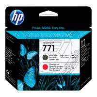 Cabezal de impresión DesignJet HP 771 negro mate/rojo cromático