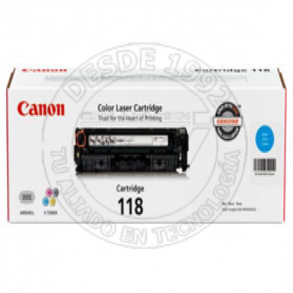 Cartridge 118 Cyan Toner De Laser Negro, Cian, Magenta, Amaril (2661B001)