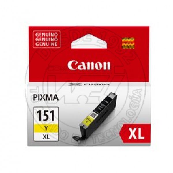 Cartucho De Tinta  
Cli 151 Xl 11ml 332paginas Amarillo  (6480B001)