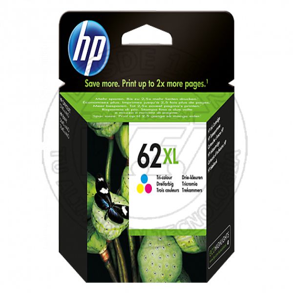 Cartucho de Tinta HP 62XL Color Negro (C2P07AL)