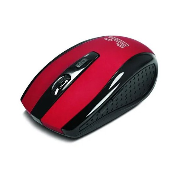 Mouse Usb Kmw 340Rd Optico 1600Dpi Negro Rojo