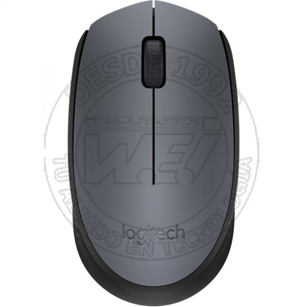 Mouse Inalámbrico Ambidextro  M170 Negro Gris (910-004940)