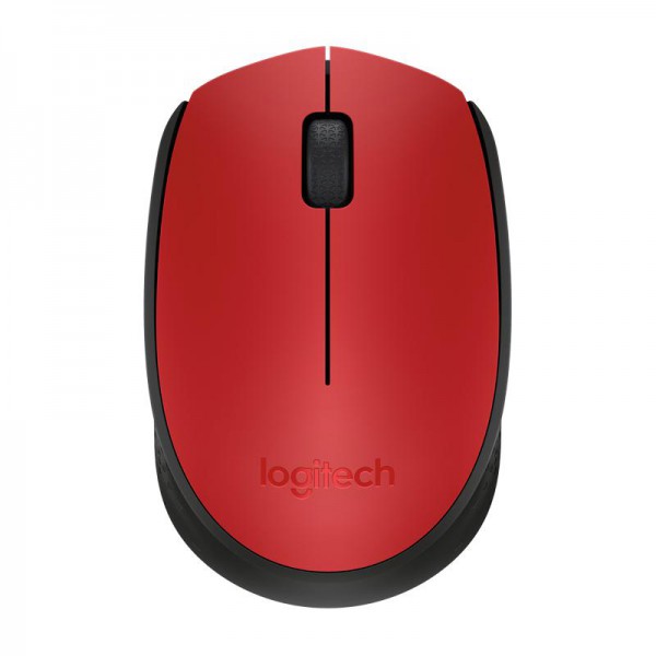 Mouse Inalámbrico M170 Ambidextro Negro Rojo