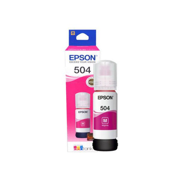 Botella de Tinta Epson T504320-Al Magenta Tinta de Impresión y de Dibujo