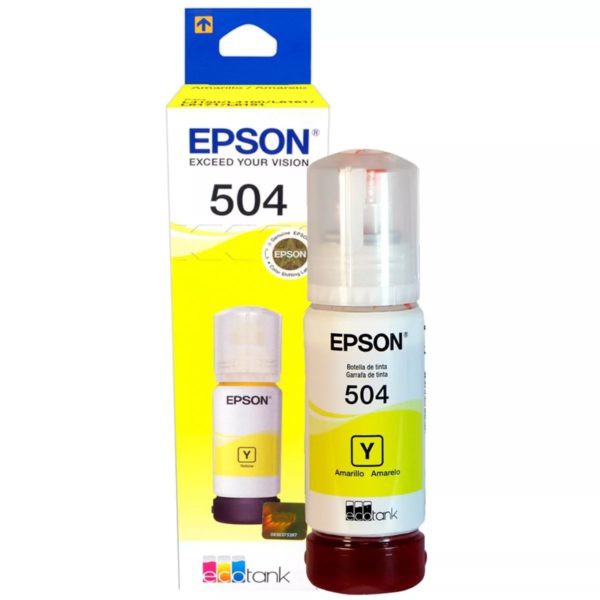 Botella de Tinta Epsont504420-Al Amarillo Tinta de Impresión y de Dibujo