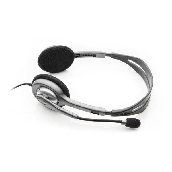 H111 Binaural Diadema Gris Auricular Con Microfono (981-000612)