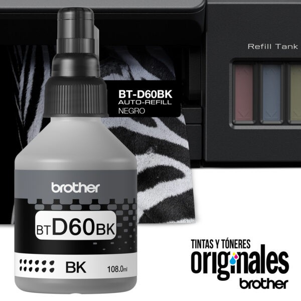 Botella de Tinta Btd60Bk 6500 Pág Color Negro