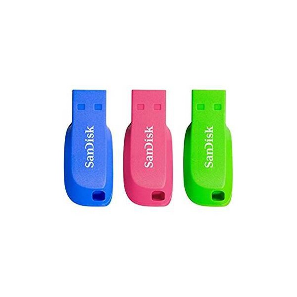 Cruzer Blade 16gb 16gb Usb 2.0 Capacity Azul, Verde, Rosa Unid (SDCZ50C-016G-B46T)