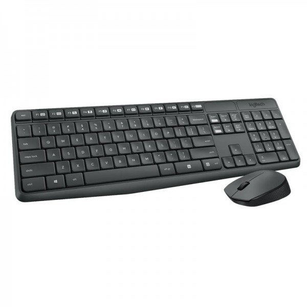 Kit de Teclado y Mouse Inalámbrico Mk235 Rf Negro