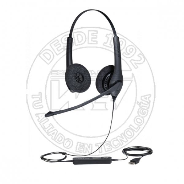 Biz 1500 Duo Usb Binaural Diadema Negro Auricular Con Microfono (1559-0159)