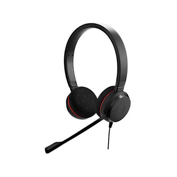 Evolve 20 Ms Stereo Binaural Diadema Negro Auricular Con Microf