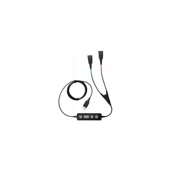 Link 265 Usb2.0 2x Qd Negro Cable De Audio