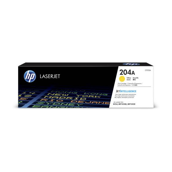 Tóner Laserjet HP 204A Amarillo (CF512A)