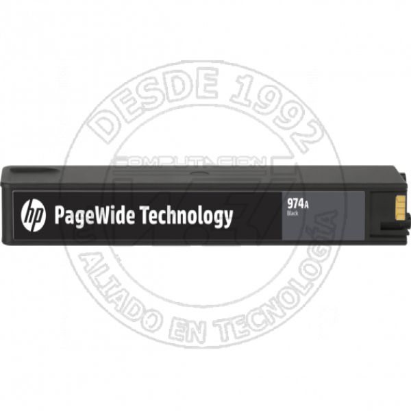 Cartucho de Tinta HP Original Pagewide  974A Negro (L0R96AL)