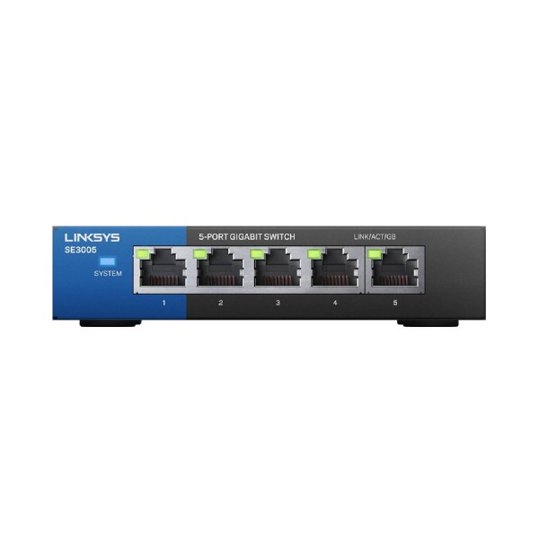 Switch Ethernet Gigabit 5 Puertos Linksys SE3005 10/100/1000 (SE3005)
