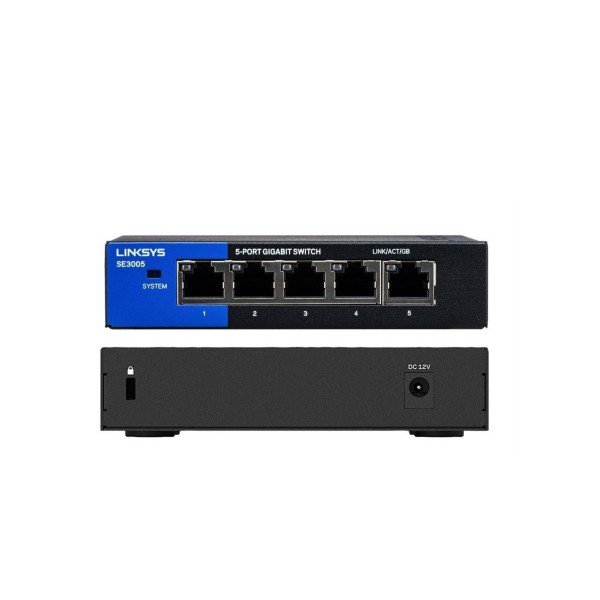 Switch Ethernet Gigabit 5 Puertos Linksys Se3005 10/100/1000 (SE3005)