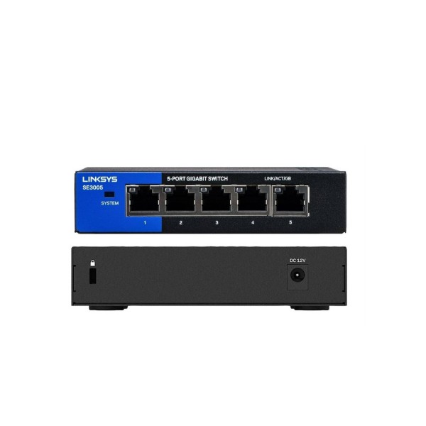 Switch Ethernet Gigabit 5 Puertos Linksys SE3005 10/100/1000 (SE3005)