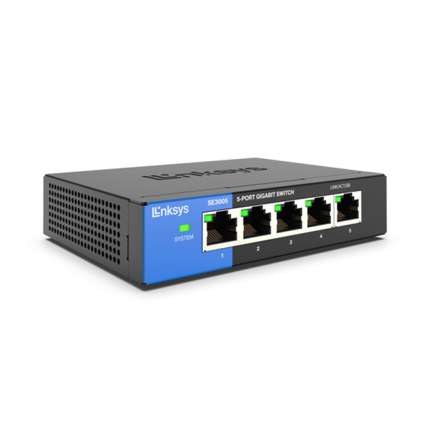 Switch Ethernet Gigabit 5 Puertos Linksys SE3005 10/100/1000