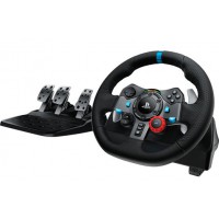 Volante G29 + Pedales Para Ps3 Y Ps4 Negro