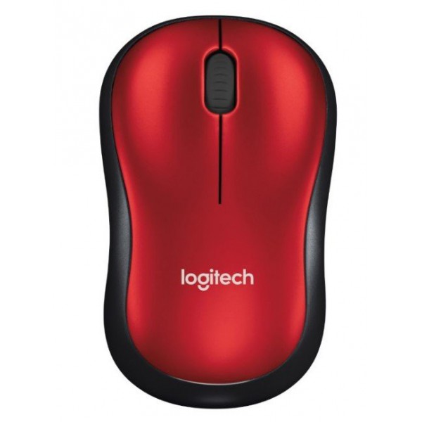 Mouse  Inalámbrico Ambidextro M185 Rf Rojo (910-003635)