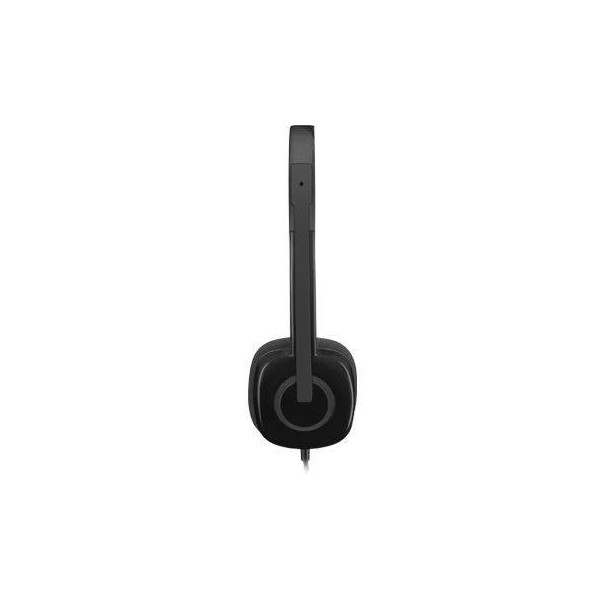 Audífonos con Microfono H151 Logitech, Alámbrico, 3.5Mm, Negro (981-000587)