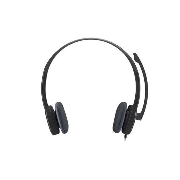 Audífonos con Microfono H151 Logitech, Alámbrico, 3.5Mm, Negro (981-000587)