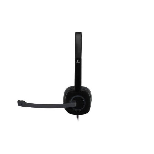Audífonos con Microfono H151 Logitech, Alámbrico, 3.5Mm, Negro (981-000587)