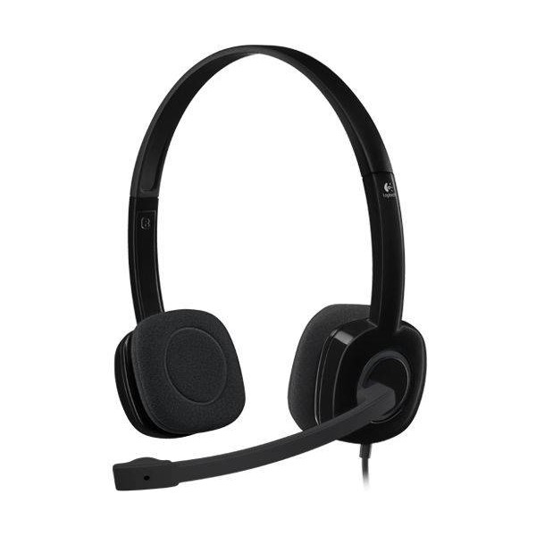 Audífonos con Microfono H151 Logitech, Alámbrico, 3.5Mm, Negro