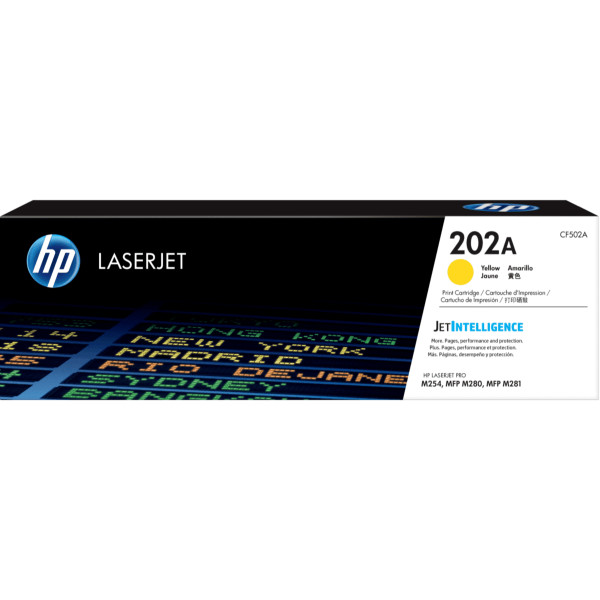 Tóner HP LaserJet Original  202A Amarilla