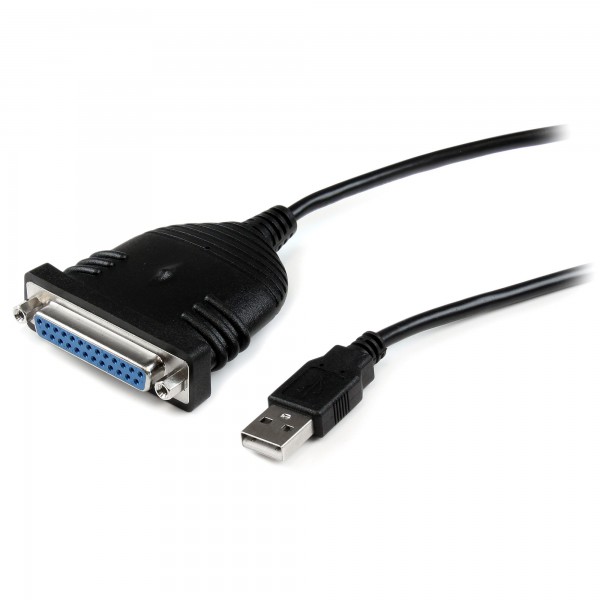 Cable de 1,8M Adaptador de Impresora Paralelo Db25 A USB A (ICUSB1284D25)