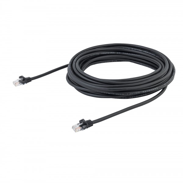 Cable De Red De 10m Negro Cat5e Ethernet Rj45 Sin Enganches (45PAT10MBK)