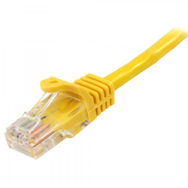 Cable De Red De 0,5m Amarillo Cat5e Ethernet Rj45 Sin Enganches (45PAT50CMYL)