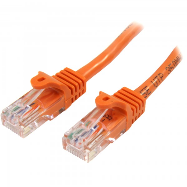 Cable De Red De 5m Naranja Cat5e Ethernet Rj45 Sin Enganches