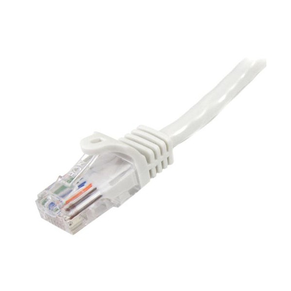 Cable De Red De 5m Blanco Cat5e Ethernet Rj45 Sin Enganches (45PAT5MWH)