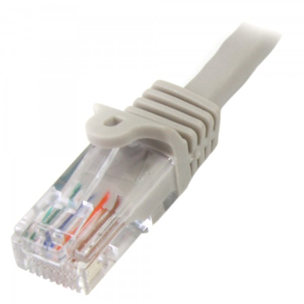 Cable De Red 25 Ft Gray Snagless Category 5e (350 Mhz) Utp Patch Cable 7.62m Gris (45PATCH25GR)