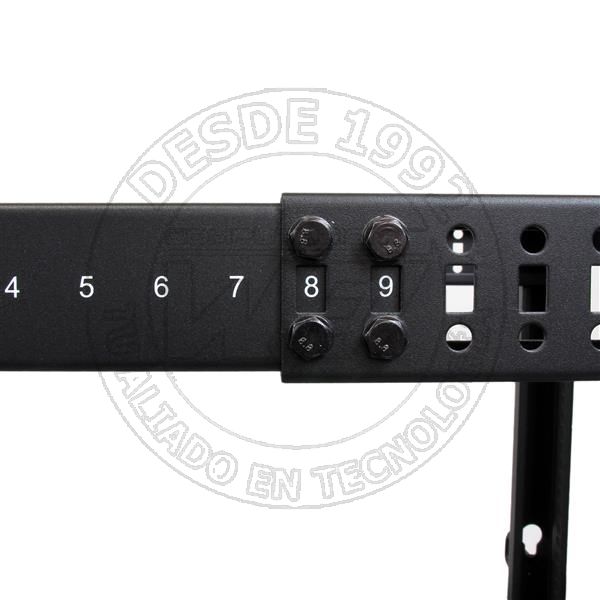 Rack De Marco Abierto Con Profundidad Ajustable De 4 Columnas 12u Con (4POSTRACK12U)