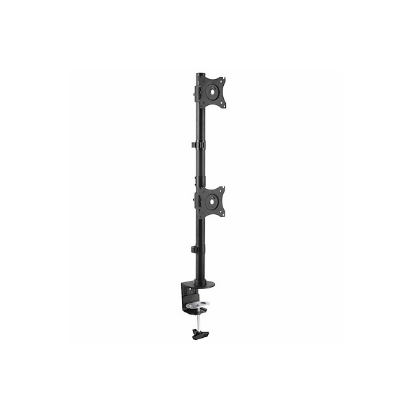 Base De Soporte Vertical Vesa Ajustable Para Dos Monitores De Hasta 27 (ARMDUALV)