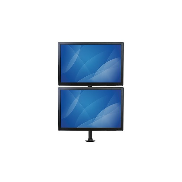 Base De Soporte Vertical Vesa Ajustable Para Dos Monitores De Hasta 27 (ARMDUALV)