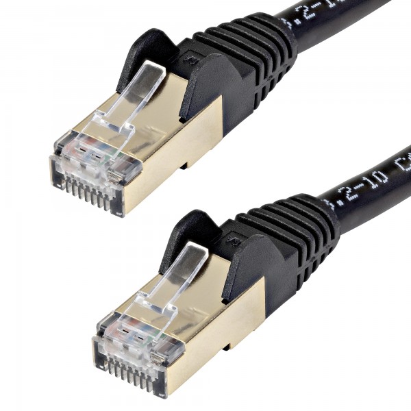 Cable de Red C6Aspat3Bk 0.9M Cat6A Sutp (Stp) Negro (C6ASPAT3BK)