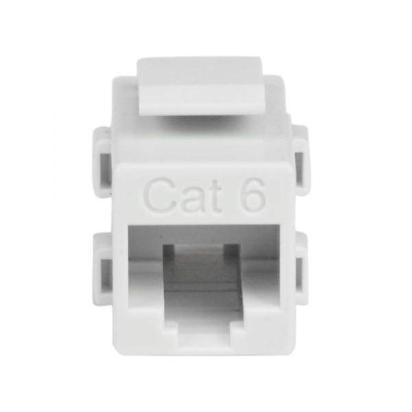 Acoplador KeysTóner de Cable de Red Ethernet Cat6 Rj45 - Hembra A Hembr (C6KEYCOUPLWH)