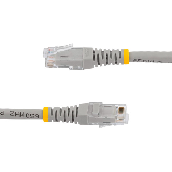 Cable de Red Cat6 de 3 Pies  Cat 6 Gigabit Ethernet, 650Mhz, 100W, Poe Rj45, Utp Cable Gris (C6PATCH3GR)